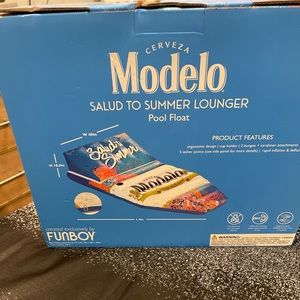 Modelo Funboy Limited Edition Salud to Summer Lounger Pool Float.